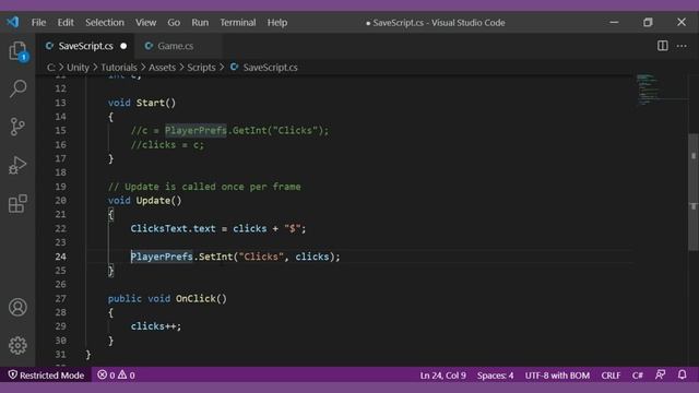 Как сделать систему сохранения в Unity | IGr Code | сохранение в Unity | Save & Load System смотреть онлайн