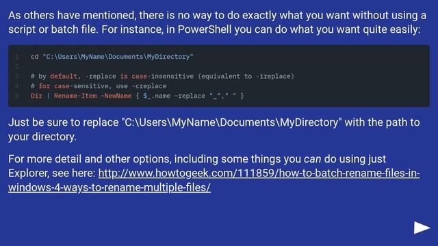 How do I find and replace a character in filenames in Windows 7 using Explorer? смотреть онлайн