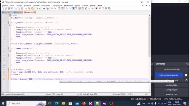 API em PHP: Aula #07 - HTTP Request com o método DELETE смотреть онлайн