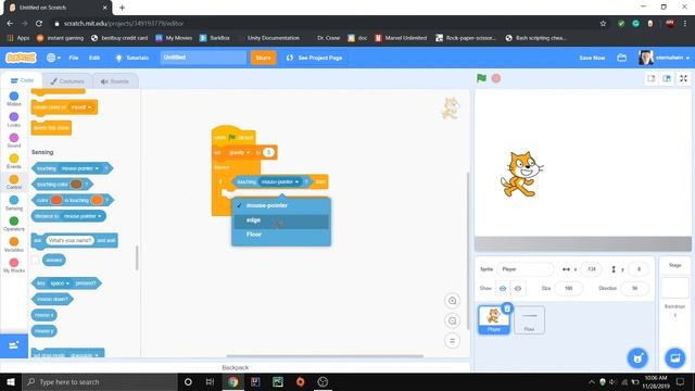 Scratch 3.0 - How to make a sprite jump like Mario (Using gravity) смотреть онлайн