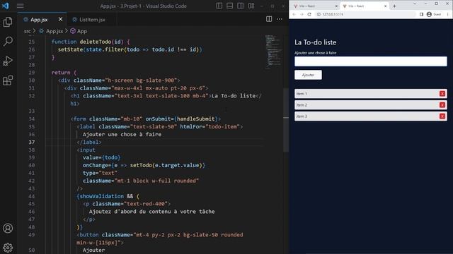 Les props avec React/Next. смотреть онлайн