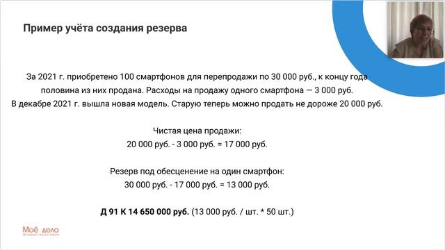 Резервы под обесценение запасов смотреть онлайн