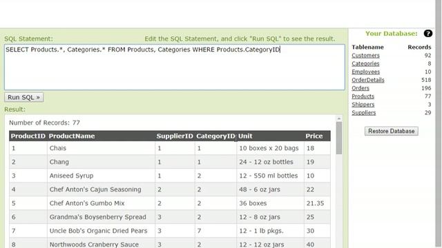 3/6: Using SELECT to search multiple tables смотреть онлайн