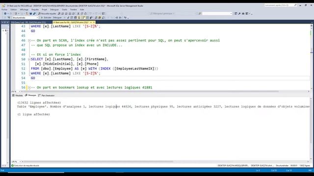 SQL Server index: Qu'est ce que l'option INCLUDE dans la mise en place de vos index?(exemple simple смотреть онлайн