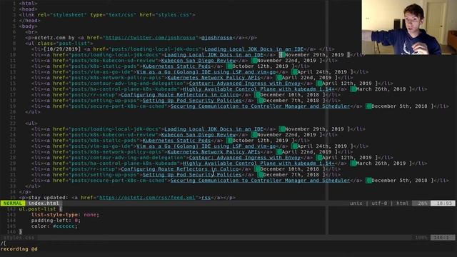Recording and Repeating Commands in VIM (macros) смотреть онлайн