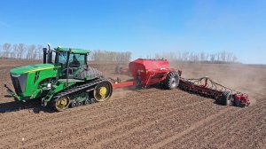 BIGGEST JOHN DEERE TRACTOR 9460RT seeding with HORSCH Maestro 36.45SW. Best video!