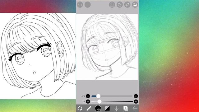 How to draw cute Anime character in ibis paint x beginner tutorial [ part 1] #4 смотреть онлайн