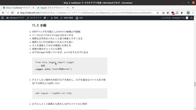 Pythonでスマホアプリ作成 011 デバッグ手法例 смотреть онлайн
