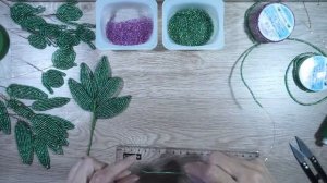 Пионы из бисера.Букет пионов из бисера для начинающих.