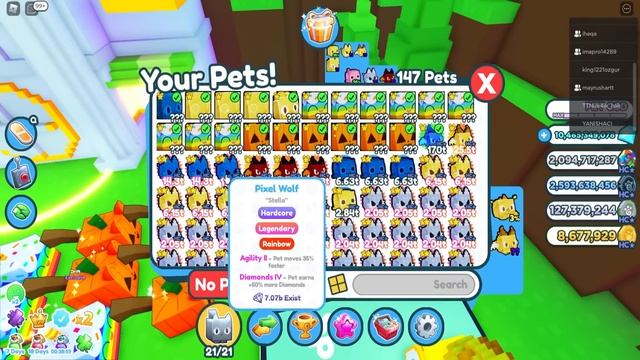 ЧТО ВЫПАДЕТ В ХАРДКОР ПИКСЕЛЬ МИРЕ НА 3.000.000.000 ХАРДКОИНОВ В PET SIMULATOR X ROBLOX смотреть онлайн