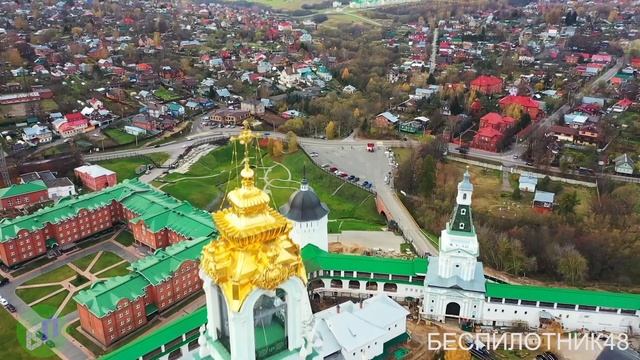 Сергиев Посад - аэросъемка Золотого кольца смотреть онлайн