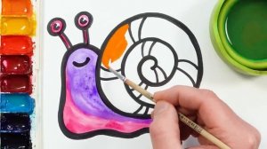 Рисуем фломастерами. Простой милый рисунок. Рисование для детей