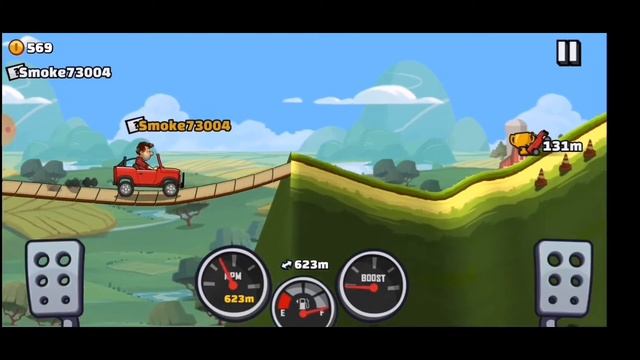 Hill Climb Racing, Lazy driver game, game play, gaming смотреть онлайн