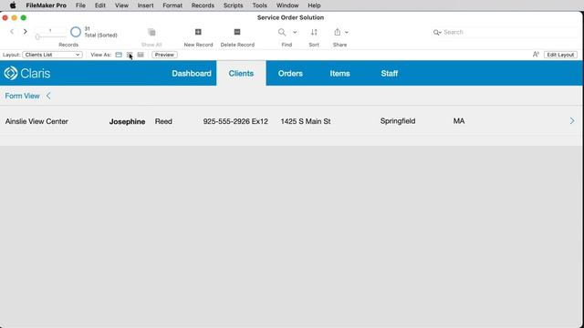 Getting Started with Claris FileMaker - Browse Mode смотреть онлайн