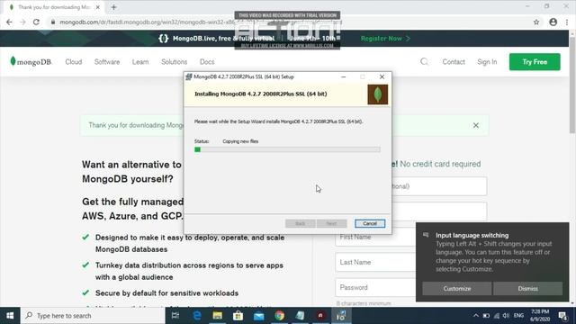 mongoDB : install on windows 10 смотреть онлайн