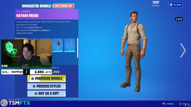 Streamers React to *NEW* "Uncharted SKINS" (Tom Holland) in Fortnite Item Shop смотреть онлайн