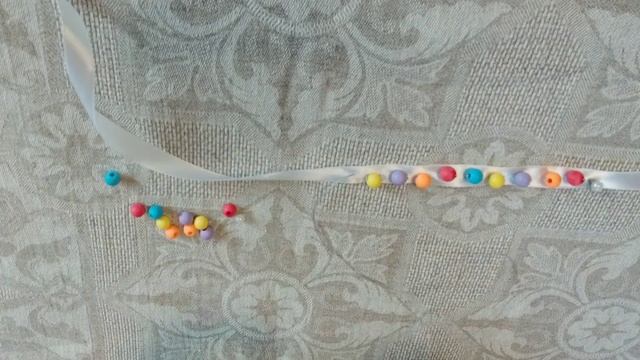 МК Браслет из тесьмы и бусин смотреть онлайн