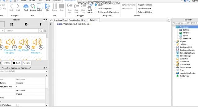 Как сделать музыку. Roblox Scripting смотреть онлайн