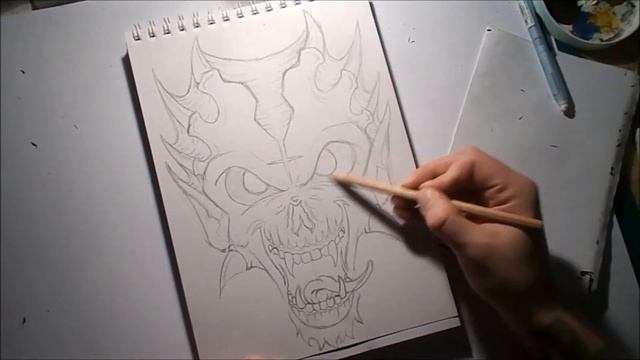 How to draw a DEVIL - Satanic Demon Design смотреть онлайн