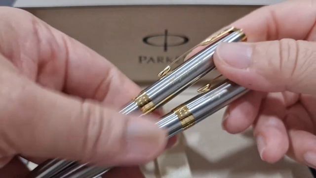 Parker Sonnet17 Stainless Steel GT Ballpoint Pen смотреть онлайн