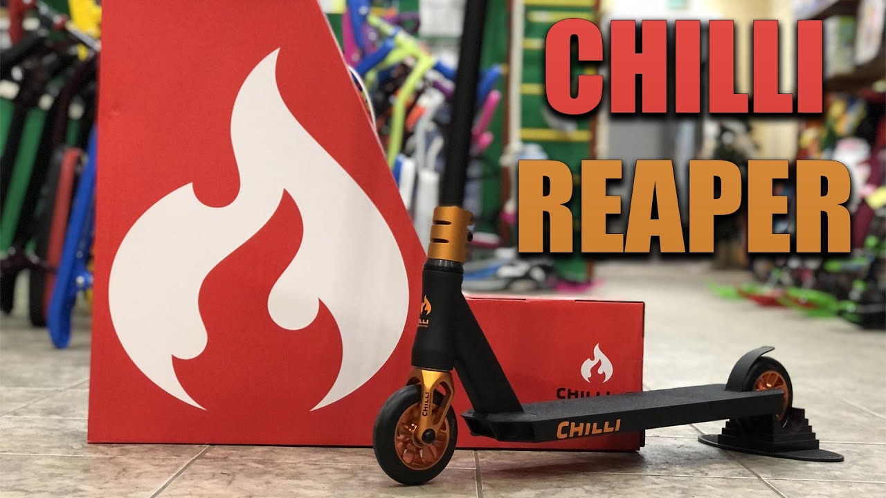Трюковой самокат Chilli Reaper Sun. Немецкий трюковый самокат ЧИЛИ смотреть онлайн