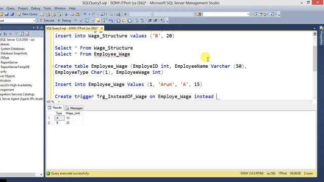 Instead Of Triggers in SQL Server Tamil смотреть онлайн