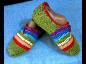 Следки спицами без шва. От мыска. Просто - Радуга.