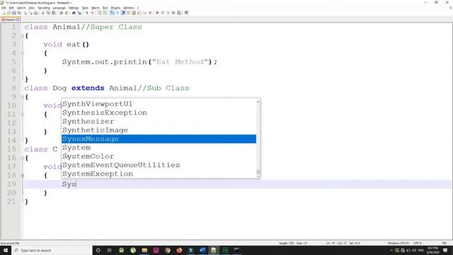 Implementation of Inheritance | OOP | Java Programming смотреть онлайн