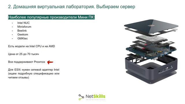 2. Домашняя виртуальная лаборатория. Готовим собственный сервер виртуализации. Выбираем сервер смотреть онлайн