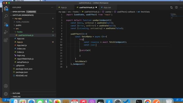 Custom hook in React JS and API call for absolute beginners смотреть онлайн