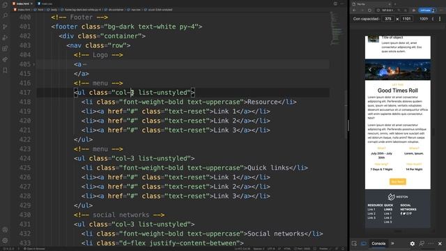 Creación de una página web moderna con Bootstrap #11 - Responsive web design parte #3 смотреть онлайн