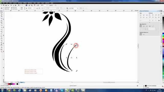 CorelDraw Tutorial: Draw a Flower Tattoo смотреть онлайн