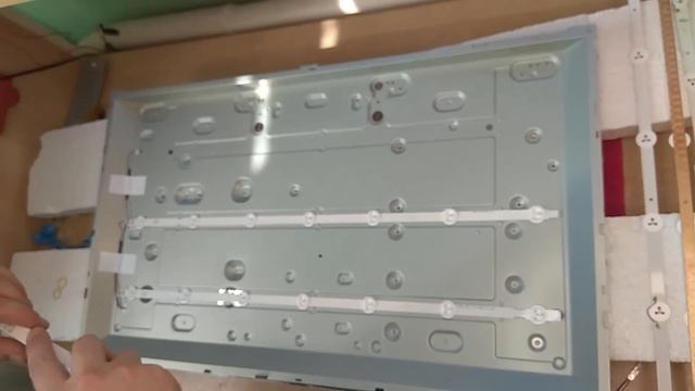 Сломался LG 32LA620V звук есть изображения нет. Сгорела подсветка матрицы, разборка и ремонт. смотреть онлайн