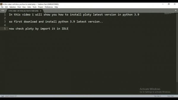 How To Install Plotly In Python 3.9 (Windows 10)