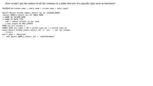 How to select column names by data type? (4 Solutions!!) смотреть онлайн