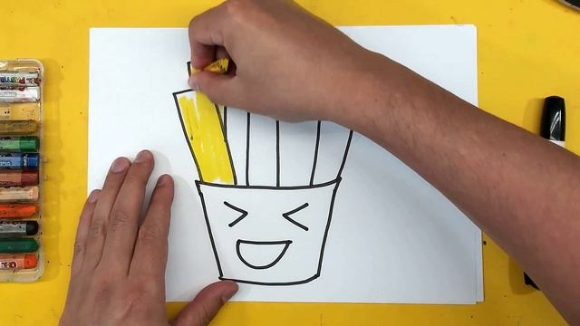 КАРТОШЕЧКА / Как нарисовать Картошку Фри с РыбаКит смотреть онлайн