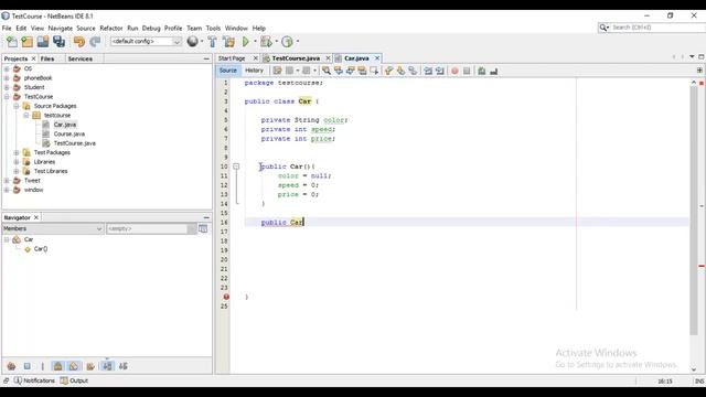 31-دورة أساسيات جافا Default Constructor and Parameterized Constructor смотреть онлайн