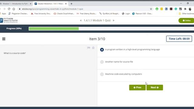 Cisco python essential part-1 Module 1 quiz test answer смотреть онлайн
