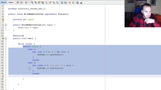 Ejercicios Java - Threads #1 - ¡Mostrando números y letras a la vez! смотреть онлайн