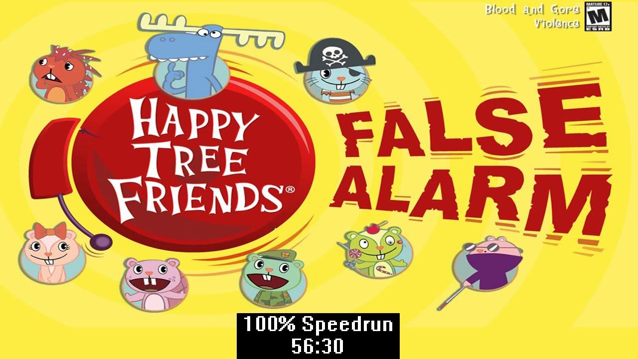 [Спидран] Happy Tree Friends: False Alarm 100% (speedrun) 56:30 смотреть онлайн