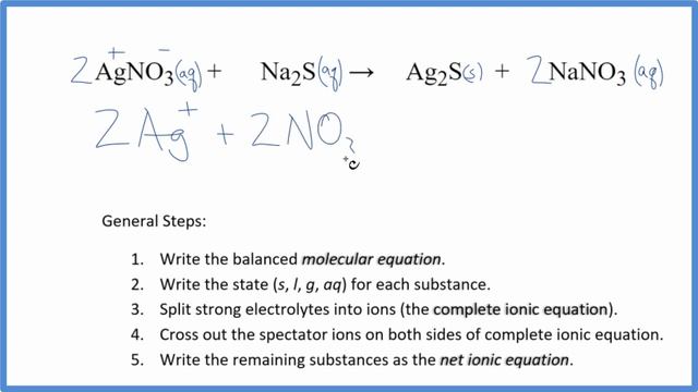 How to Write the Net Ionic Equation for AgNO3 + Na2S = Ag2S + NaNO3 смотреть онлайн