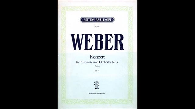 Weber - Concerto n. 2 for Clarinet and Piano - 1 - Allegro смотреть онлайн