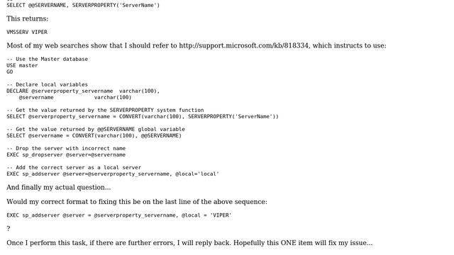 Databases: SQL Server Error 18483 - When Setting Up SQL Distribution смотреть онлайн