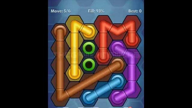 Pipe Lines Hexa Amateur Level 21-30 Solution смотреть онлайн