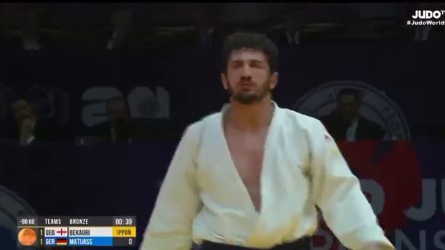 Judo Techniques #judo Лаша Бекаури 🇬🇪 одерживает победу и делает счет 2:1 🔥