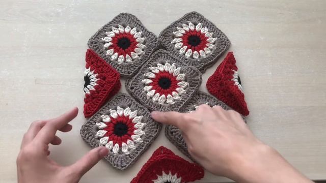 Авоська крючком из бабушкиных квадратов