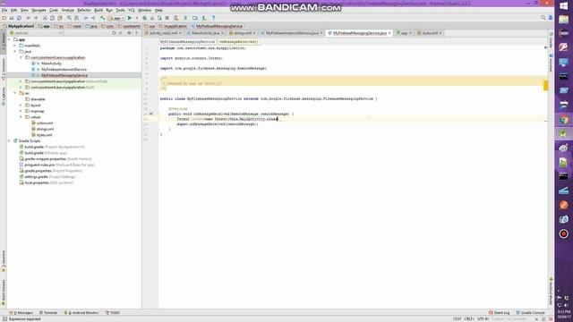 Add Notification to your Android Application-Firebase Cloud Messaging смотреть онлайн