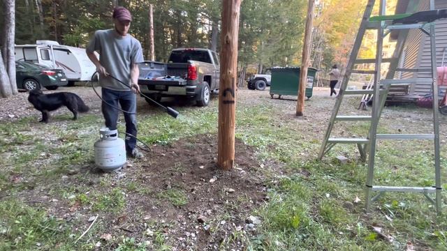 Building a pole barn for FREE using Mother Nature!! смотреть онлайн