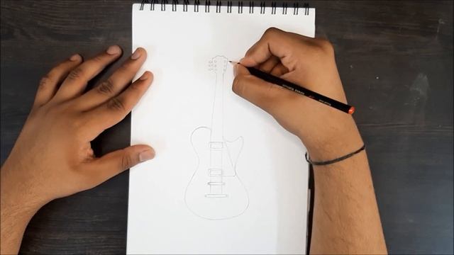 How to draw a Guitar ? | #acf #diy #sketching #draw #easy #guitar #sketch #artwork #drawing | ACF смотреть онлайн