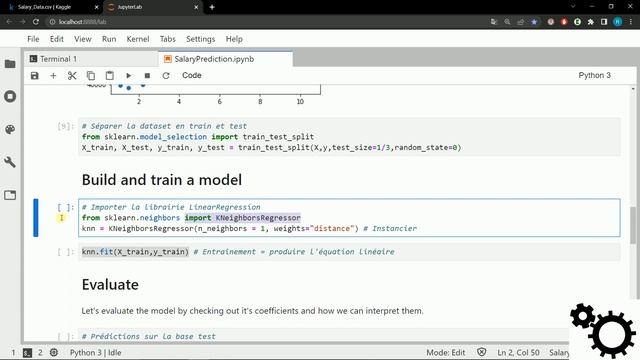 KNN en régression - Prédiction de salaire (Python - sklearn) смотреть онлайн